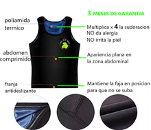 Cargar imagen en el visor de la galería, FAJA REDUCTORA TÉRMICA-CAMISETA SAUNA SHAPER HOMBRE