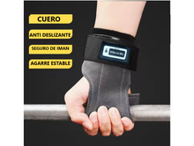 Cargar imagen en el visor de la galería, Guantes Entrenamiento Gym Calleras cuero Pesas
