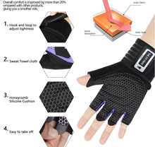 Cargar imagen en el visor de la galería, Guantes Con Muñequera Entrenamiento Gimnasio Pesas Gym