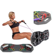 Cargar imagen en el visor de la galería, TABLA PUSH UP CON BANDAS TUBULARES