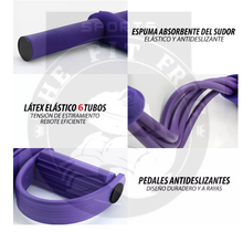 Cargar imagen en el visor de la galería, Banda Elástica Pedal 6 Tubos Resistencia YOGA ENTRENAMIENTO