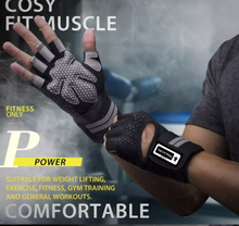 Cargar imagen en el visor de la galería, Guantes Con Muñequera Entrenamiento Gimnasio Pesas Gym