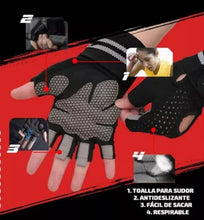 Cargar imagen en el visor de la galería, Guantes Con Muñequera Entrenamiento Gimnasio Pesas Gym