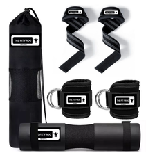 Cargar imagen en el visor de la galería, Straps Tobilleras Almohadilla Para Barra De Gimnasio Set X6