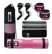 Cargar imagen en el visor de la galería, Almohadilla Para Barra De Gimnasio Set X9 Straps Tobilleras