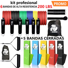 Cargar imagen en el visor de la galería, KIT PRO BANDAS TUBULARES ALTA RESISTENCIA 200LBS