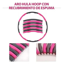 Cargar imagen en el visor de la galería, Aro Hula Hoop Desmontable Con Espuma De Masajes Para Abdomen