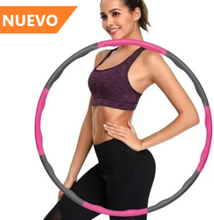 Cargar imagen en el visor de la galería, Aro Hula Hoop Desmontable Con Espuma De Masajes Para Abdomen