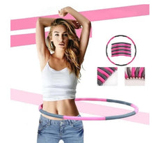 Cargar imagen en el visor de la galería, Aro Hula Hoop Desmontable Con Espuma De Masajes Para Abdomen