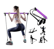 Cargar imagen en el visor de la galería, Bandas De Resistencia Para Pilates Gym Con Tubo Y Agarre