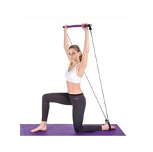 Cargar imagen en el visor de la galería, Bandas De Resistencia Para Pilates Gym Con Tubo Y Agarre