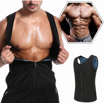 Cargar imagen en el visor de la galería, FAJA TERMICA REDUCTORA HOMBRE CON CREMALLERA