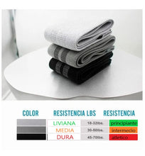 Cargar imagen en el visor de la galería, KIT BANDAS ELASTICAS DE TELA + LAZO CON PESO