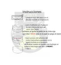 Cargar imagen en el visor de la galería, ADHESIVO ANTI LLUVIA PARA VISOR DE CASCO MOTO