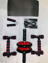 Cargar imagen en el visor de la galería, KIT PUSH UP, RUEDA ABDOMINAL, LAZO PARA SALTAR, SET DE EJERCICIO