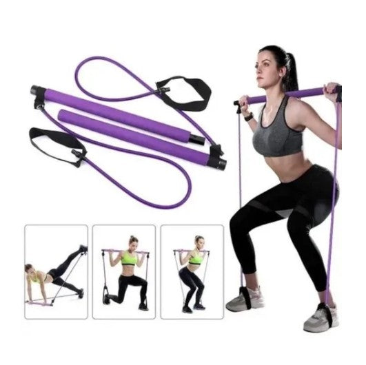 Bandas De Resistencia Para Pilates Gym Con Tubo Y Agarre